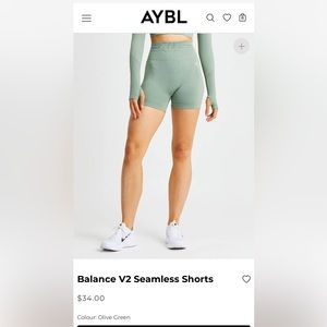 AYBL Balance V2 Shorts XS in Olive Green